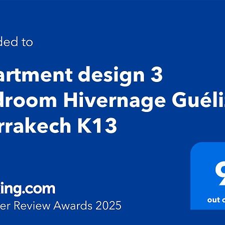 Apartment Design 3 Bedroom Hivernage Gueliz Marrakech K13 Μαρακές Εξωτερικό φωτογραφία